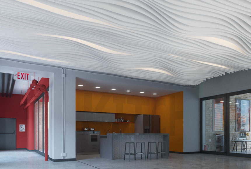 Ceiling systems detail — panel and framing work